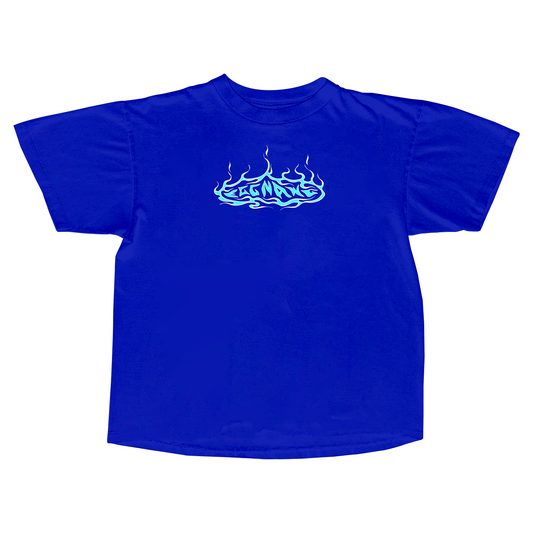 Flame Logo Tee Cobalt Blue